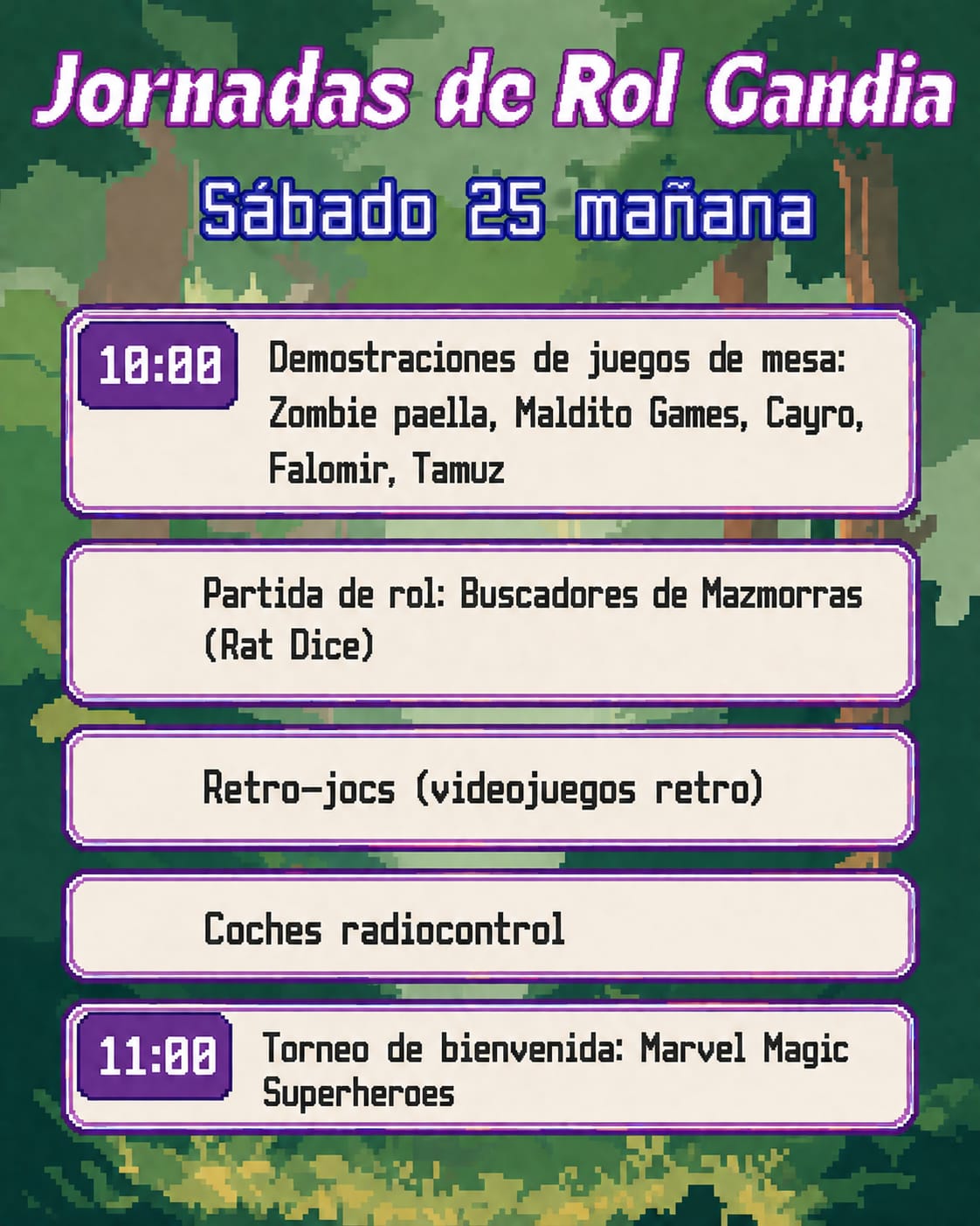 horari dissabte matí